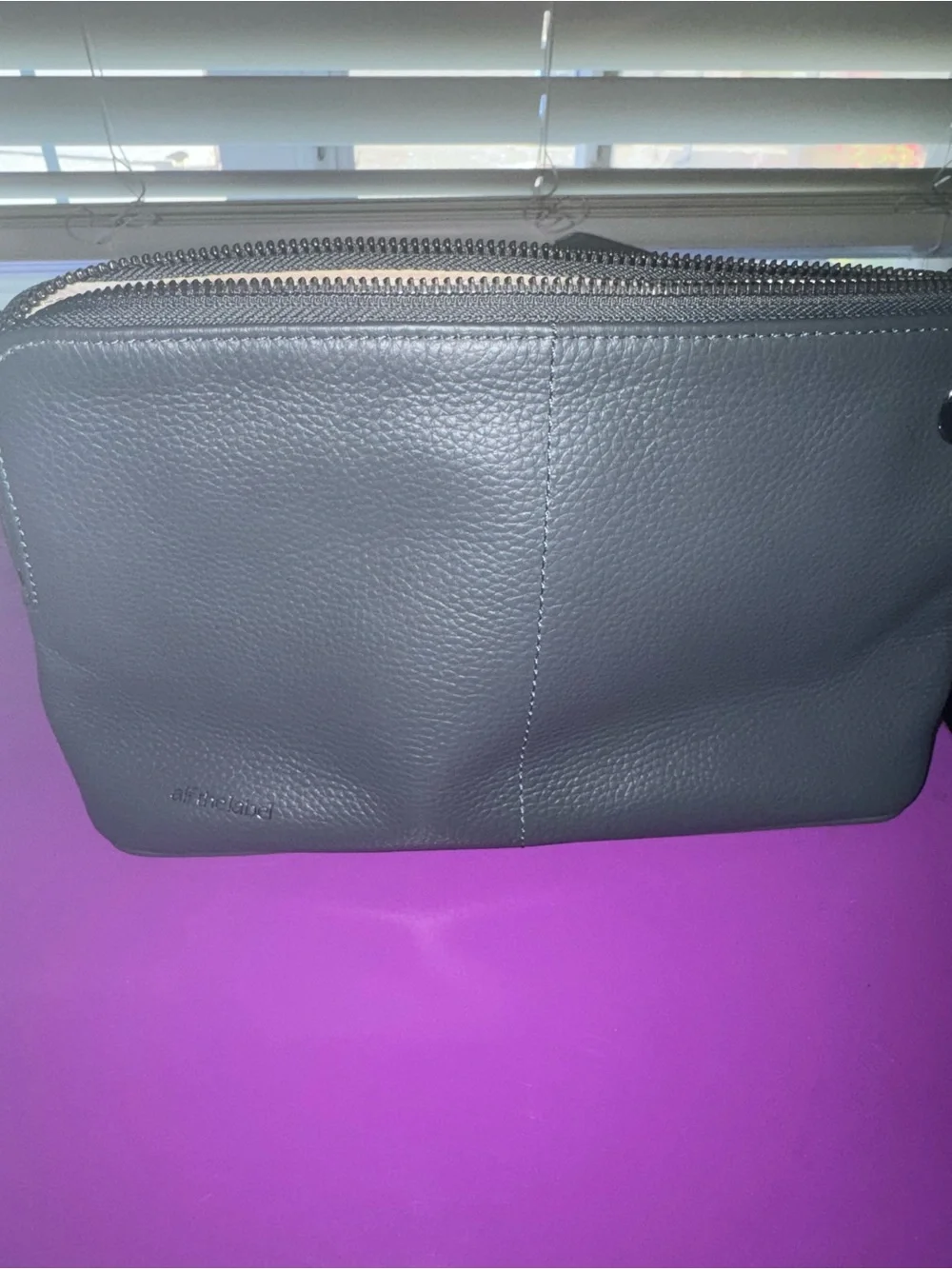 Alf The Label Carabiner Capsule Women's Gray Charcoal Pebbled Leather Set